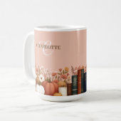 Hübscher Fall floraler Sake Kaffeetasse (Vorderseite Links)