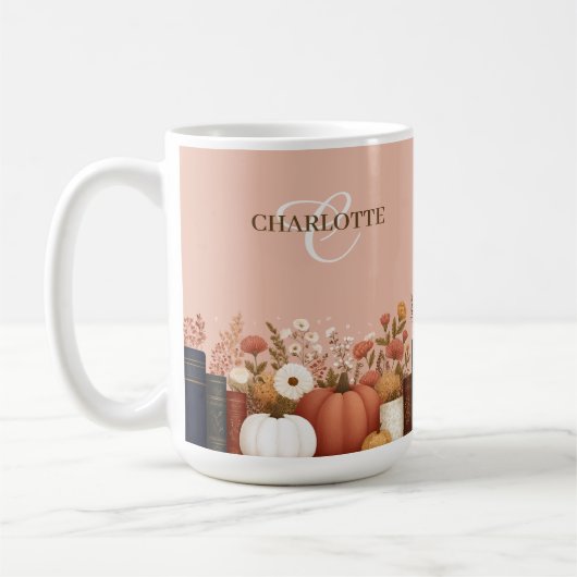 Hübscher Fall floraler Sake Kaffeetasse (Links)