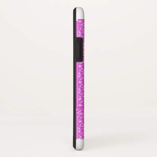 Hübscher Fall Fuschia Holographic Butterfly iPhone Case-Mate iPhone Hülle (Hinten/Rechts)