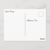 Hübscher Fall Wandern mit rosa Blätter Postkarte (Rückseite)