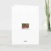 Hübscher Fall Weinberg Weintrauben Karte (Rückseite)