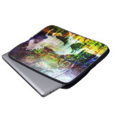 Hübscher Fantasie-Land-feenhafte GeschichteUnicorn Laptopschutzhülle (Vorne Knopf)