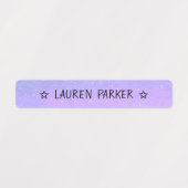 Hübscher farbcodierter Star-Name Wasserdicht Etiketten (Design 1)