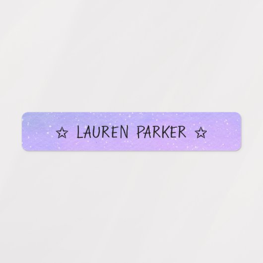 Hübscher farbcodierter Star-Name Wasserdicht Etiketten (Design 1)