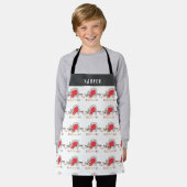 Hübscher, farbenfroher Faulenzer Weihnachtsfest Schürze (Getragen)