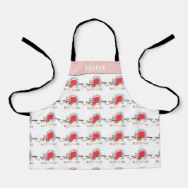 Hübscher, farbenfroher Faulenzer Weihnachtsfest Schürze