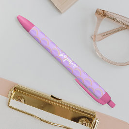 Hübscher, farbenfroher Name der Regenbogenpasta pe Kugelschreiber