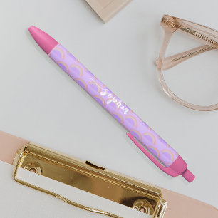 Hübscher, farbenfroher Name der Regenbogenpasta pe Kugelschreiber