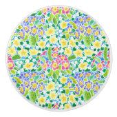 Hübscher Federknöpfe Keramik Knoblauch Keramikknauf (Vorderseite)