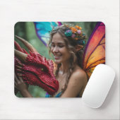 Hübscher Feen-Rotdrache Mousepad (Mit Mouse)