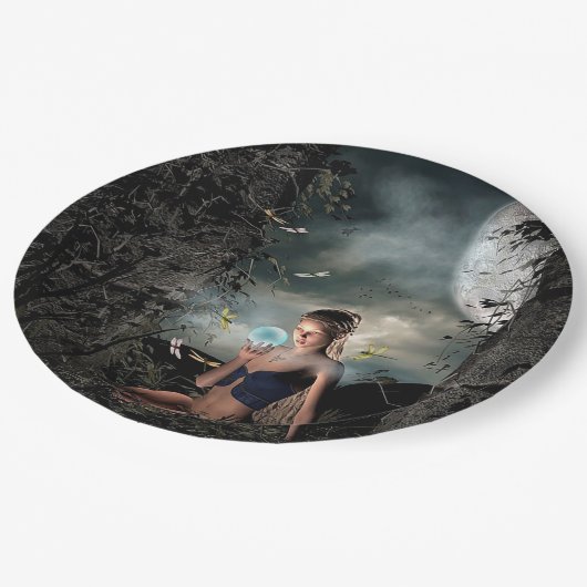 Hübscher feenhafte pappteller (Schrägansicht)