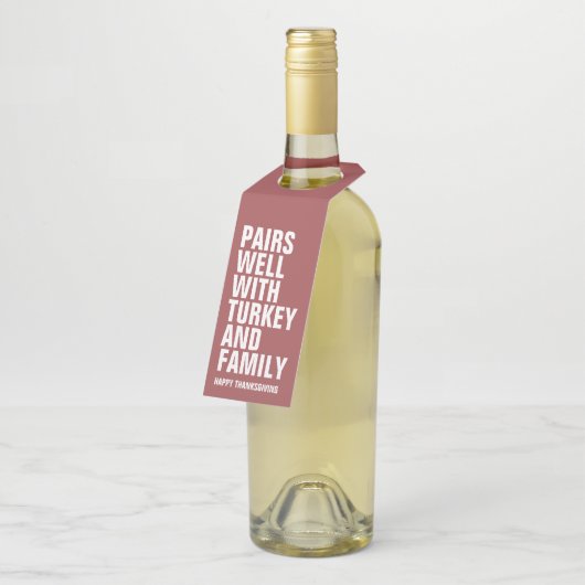 Hübscher, feiner Erntedank Flaschenanhänger (Angewinkelt)