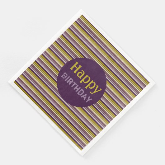 Hübscher Fettstreifen Serviette (Ecke)