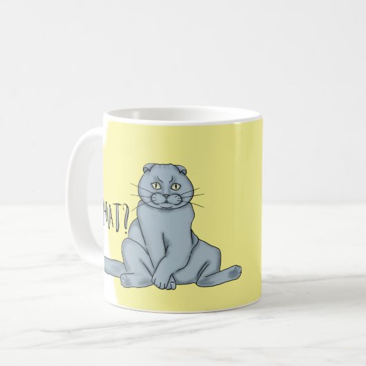 Hübscher Fingerkatze Kaffeetasse (Vorderseite Links)