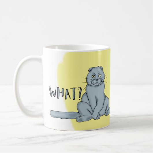 Hübscher Fingerkatze Kaffeetasse (Links)