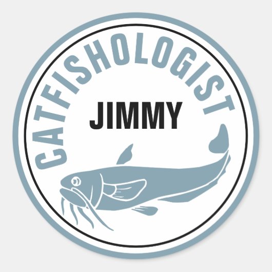 Hübscher Fisch Humorer Fischfang Recipe Koch Runder Aufkleber (Vorderseite)