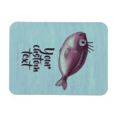 Hübscher Fisch mit Extravagantem Eyelashes Magnet (Horizontal)