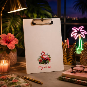 Hübscher Flamingo Klemmbrett
