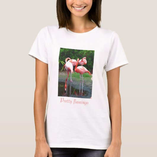 Hübscher Flamingo T-Shirt (Vorderseite)