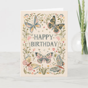 Hübscher florale Geburtstag Karte