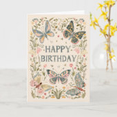 Hübscher florale Geburtstag Karte (Gelbe Blume)