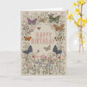Hübscher florale Geburtstag Karte (Gelbe Blume)