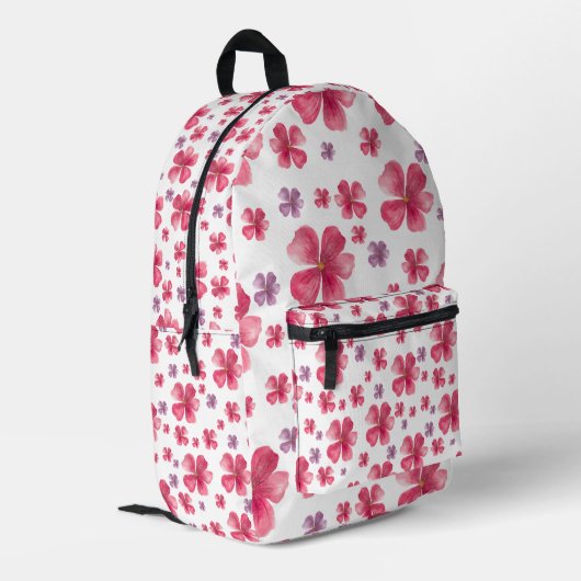 Hübscher floraler Rucksack (Rückseitige Ecke links)