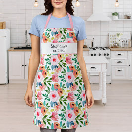 Hübscher flororaler Ausdruck - Benutzerdefinierter Schürze