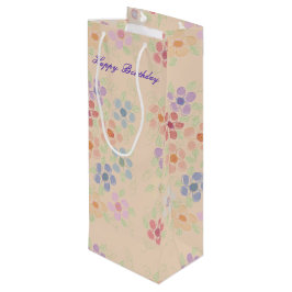 Hübscher Flower Wine Bag Geschenktüte Für Weinflaschen