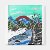 Hübscher Fluss Magnet (Vorne)