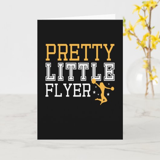 Hübscher Flyer Cheerleader Karte (Gelbe Blume)