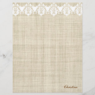 Hübscher Flyer für Linen und Spitzen