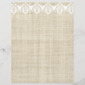 Hübscher Flyer für Linen und Spitzen (Hinten)