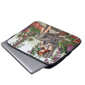 Hübscher Frauenkaffee, Ihr Hund und Pflanze Laptopschutzhülle (Vorne Knopf)