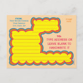 Hübscher Frauenwirbel umkreist Kinder Tornado nied Postkarte (Rückseite)