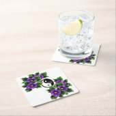 Hübscher Frieden Rechteckiger Pappuntersetzer (Vor Ort)