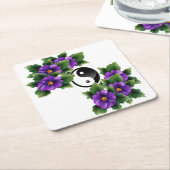 Hübscher Frieden Rechteckiger Pappuntersetzer (angewinkelt)