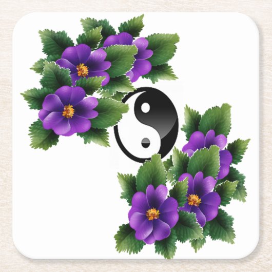 Hübscher Frieden Rechteckiger Pappuntersetzer (Vorderseite)