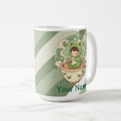 Hübscher Frosch-Kaffeeliebhaber-Becher Kaffeetasse (VorderseiteRechts)