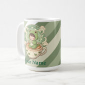 Hübscher Frosch-Kaffeeliebhaber-Becher Kaffeetasse (Vorderseite Links)