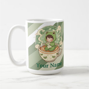 Hübscher Frosch-Kaffeeliebhaber-Becher Kaffeetasse