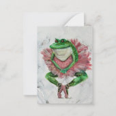 Hübscher Frosch Mitteilungskarte (Rückseite)