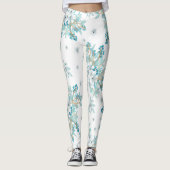Hübscher Frühling Blau Leggings (Vorderseite)