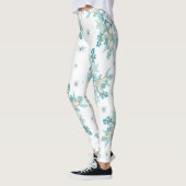 Hübscher Frühling Blau Leggings (Links)