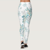 Hübscher Frühling Blau Leggings (Rückseite)