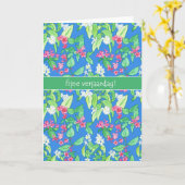 Hübscher Frühling blüht niederländischer Karte (Gelbe Blume)