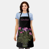 Hübscher Frühling Blume + Individuelle Name für si Schürze (Getragen)