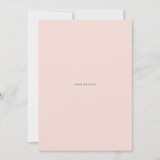 Hübscher Frühling Blumenrahmen Probe Abendessen Einladung (Rückseite)