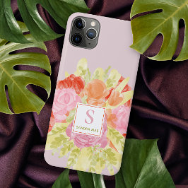Hübscher Frühling Dänische Pasta Floral Wasserfarb iPhone 11Pro Max Hülle