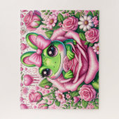 Hübscher Frühling Frosch Puzzle (Vertikal)